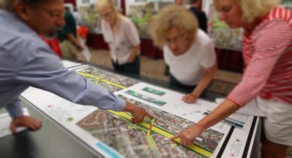 A recent public hearing for NCDOT’s I-440 project, which leverages PublicInput.com — Photo Credit Ethan Hyman of the News & Observer