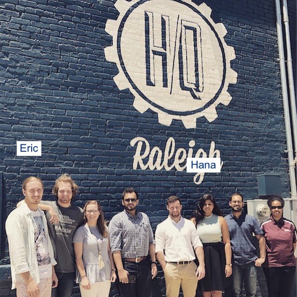 The Leadership exChange crew, who worked with HQ Raleigh companies throughout July